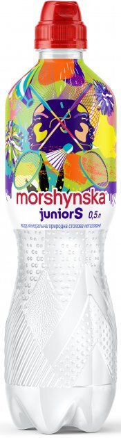 Вода минеральная Моршинская Junior детская негазированная, крышка спорт-кеп, 0,5 л