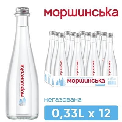 Вода минеральная Моршинская Premium негазированная, стеклянная бутылка, 0,33 л