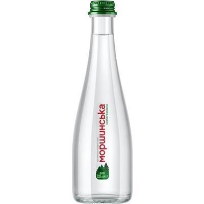 Вода минеральная Моршинская Premium слабогазированная, стеклянная бутылка, 0,33 л
