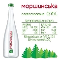 Вода мінеральна Моршинська Premium слабогазована, скляна пляшка, 0,75 л