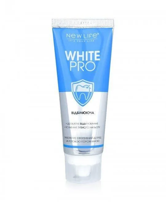 Зубна паста New Life White Pro відбілююча, 75 мл