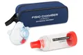 Спейсер (інгаляційна камера) Fisio Chamber Vision Plus KM-1321B з інноваційною маскою "Panda" з клапаном та чохлом для зберігання для дітей 3-6 років