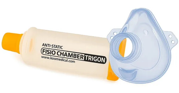 Спейсер (інгаляційна камера) Fisio Chamber Trigon KM-1032 з інноваційною маскою "Panda" для дітей 0-3 років