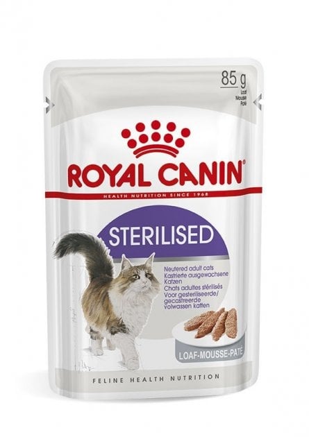 Корм влажный для стерилизованных кошек Royal Canin Sterilised Loaf паштет от 1 года, 85 г