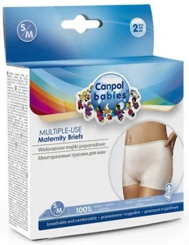 Труси післяпологові Canpol Babies 73/001 багаторазові розмір S/M, 2 шт