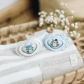 Пустушка силіконова Canpol Babies Bonjour Paris симетрична 22/647_blu, 0-6 місяців, 2 шт