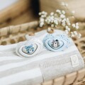 Пустушка силіконова Canpol Babies Bonjour Paris симетрична 22/648_blu, 6-18 місяців, 2 шт