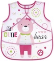 Слюнявчик Canpol babies Puppets, пластмассовый, мягкий, розовый, 9/236_pin