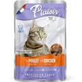Корм вологий Plaisir Adult Sterilized Cat з куркою та печінкою для дорослих стерилізованих котів (шматочки в соусі), 100 г