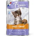 Корм вологий Plaisir Kitten з куркою для кошенят (шматочки в соусі), 100 г