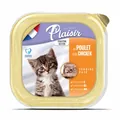 Корм вологий Plaisir Kitten Terrine з куркою та молоком для кошенят, 100 г