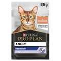 Корм влажный Purina Pro Plan Adult Indoor для кошек с лососем в подливке, 85 г
