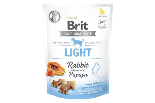 Лакомство для собак Brit Light кролик с папаей, 150 г