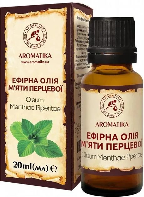 Олія ефірна Ароматика М'яти перцевої, 20 мл