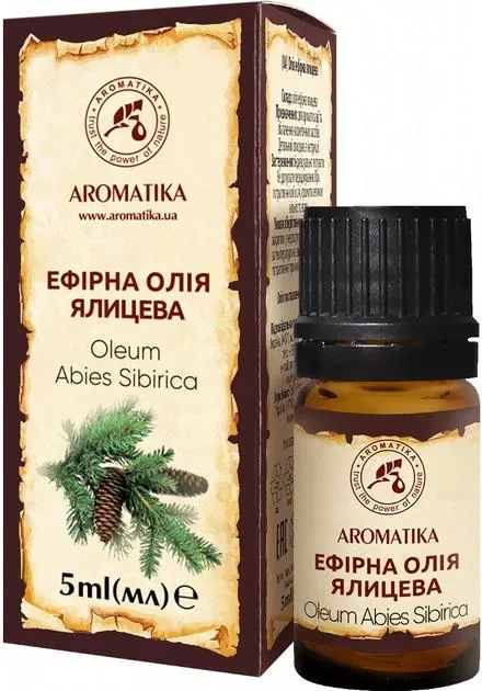 Олія ефірна Ароматика Ялицева, 5 мл