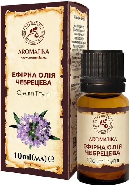 Олія ефірна Ароматика Чебрецева, 10 мл