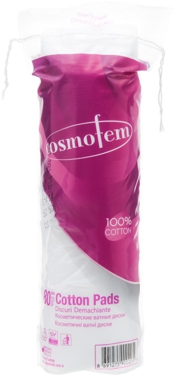 Ватные диски Cosmofem, 80 штук