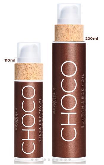 Масло для загара Cocosolis Choco Suntan & Body Oil аромат шоколада, 110 мл