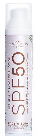 Солнцезащитный лосьон Cocosolis SPF50 Natural Sunscreen, 100 мл