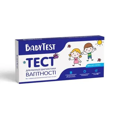 Тест-смужка Baby test для визначення вагітності 4 мм, 1 штука