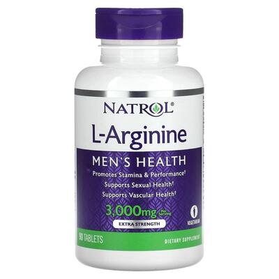 Аргінін Natrol L-Arginine 3000 мг, 90 таблеток