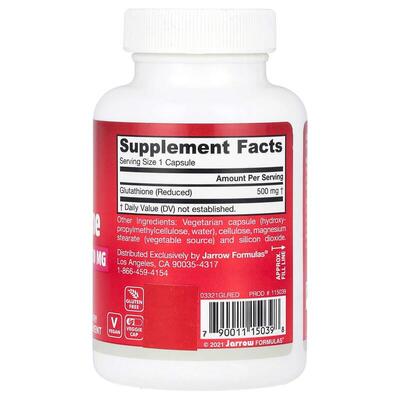 Глутатион Jarrow Formulas Glutathione 500 мг, 60 капсул