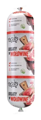 Корм консервований TufTuf для собак з яловичиною, батон 900 г