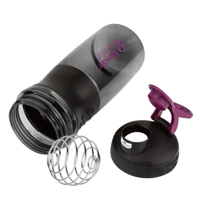 Шейкер-пляшка Blender Bottle SportMixer чорний/сливовий, 820 мл