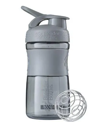 Шейкер-пляшка Blender Bottle SportMixer сіра галька, 590 мл