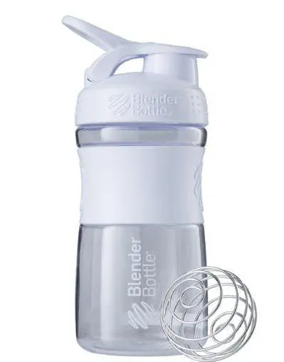 Шейкер-пляшка Blender Bottle SportMixer чистий білий, 590 мл