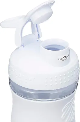 Шейкер-пляшка Blender Bottle SportMixer чистий білий, 590 мл