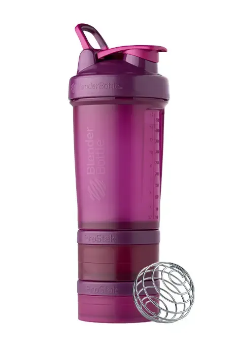 Смарт-шейкер Blender Bottle ProStak сливовий, 650 мл + 2 контейнера