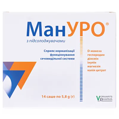 Мануро порошок д/приг. р-ну по 5.8 г №14 у саше