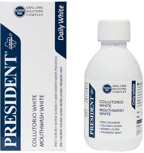 Ополіскувач для порожнини рота President Clinical White, 200 мл