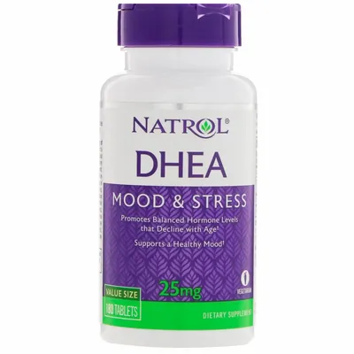Дегідроепіандростерон Natrol DHEA 25 мг таблетки №180