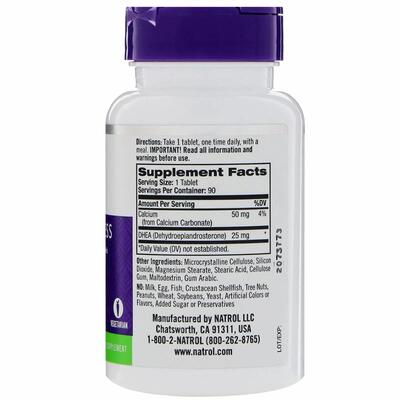 Дегидроэпиандростерон Natrol DHEA 25 мг таблетки №90