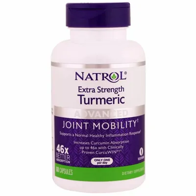 Куркума Natrol Turmeric, 60 капсул