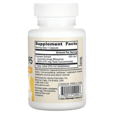 Куркумин 95 Jarrow Formulas Curcumin 95 Turmeric Extract 500 мг, 60 капсул