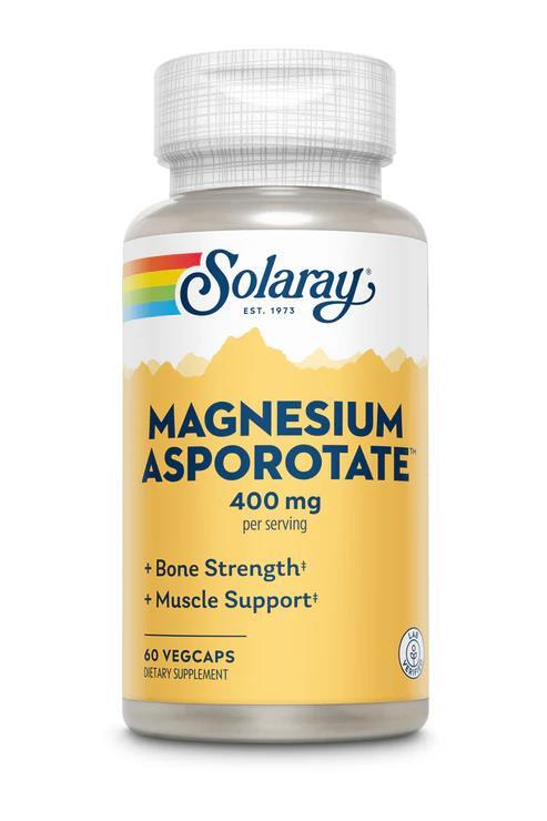 Магния аспартат Solaray Magnesium Asporotate 400 мг, 60 капсул