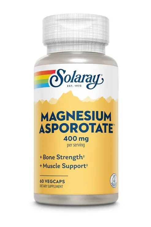 Магнію Аспоротат Solaray Magnesium Asporotate 400 мг, 60 капсул