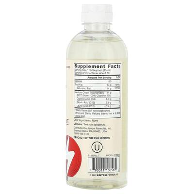 Масло органическое Jarrow Formulas MCT Oil, 591 мл
