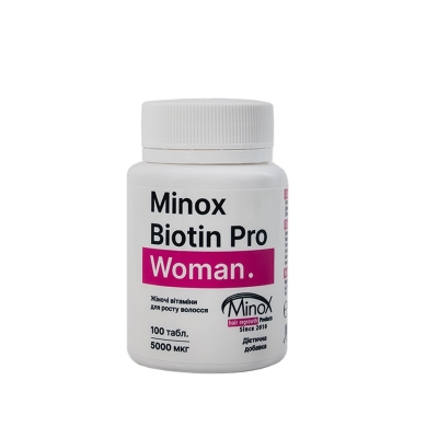 Витамины MinoX Biotin Pro Woman для женщин для роста волос таблетки №100