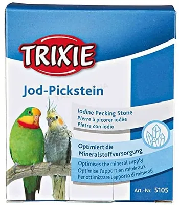 Ласощі для птахів Trixie 5105 Крейда з йодом для великих папуг сепія, 120 г