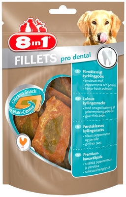Лакомство для собак 8in1 Fillets 660981/112358 для освежения дыхания S, 80 г