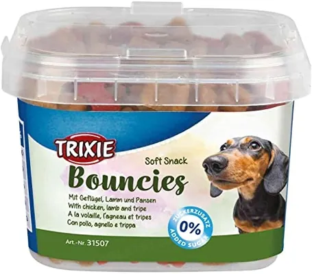 Ласощі для собак Trixie 31507 Bouncies c шлунком, птицею та ягням, 140 г