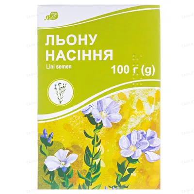 Льону насіння по 100 г у пач. з внут. пак.