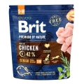 Корм сухой Brit Premium Senior S+M для пожилых собак мелких и средних пород со вкусом курицы, 1 кг