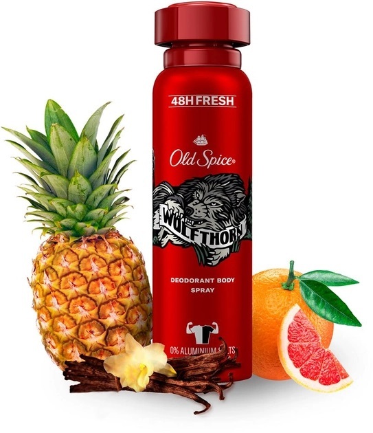 Дезодорант спрей Old Spice Wolfthorn 48h для мужчин, 150 мл