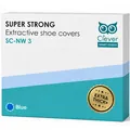 Бахіли Clever SC-NW3 одноразові з нетканого матеріалу, 22 г/м2, посилені, сині, 50 штук у коробці
