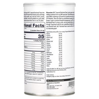 Пищевые дрожжи KAL Nutritional Yeast мелкие хлопья, несладкие, 220 г